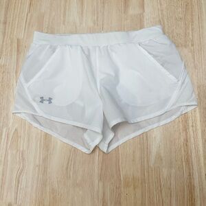 Under Armour White Athletic Shorts